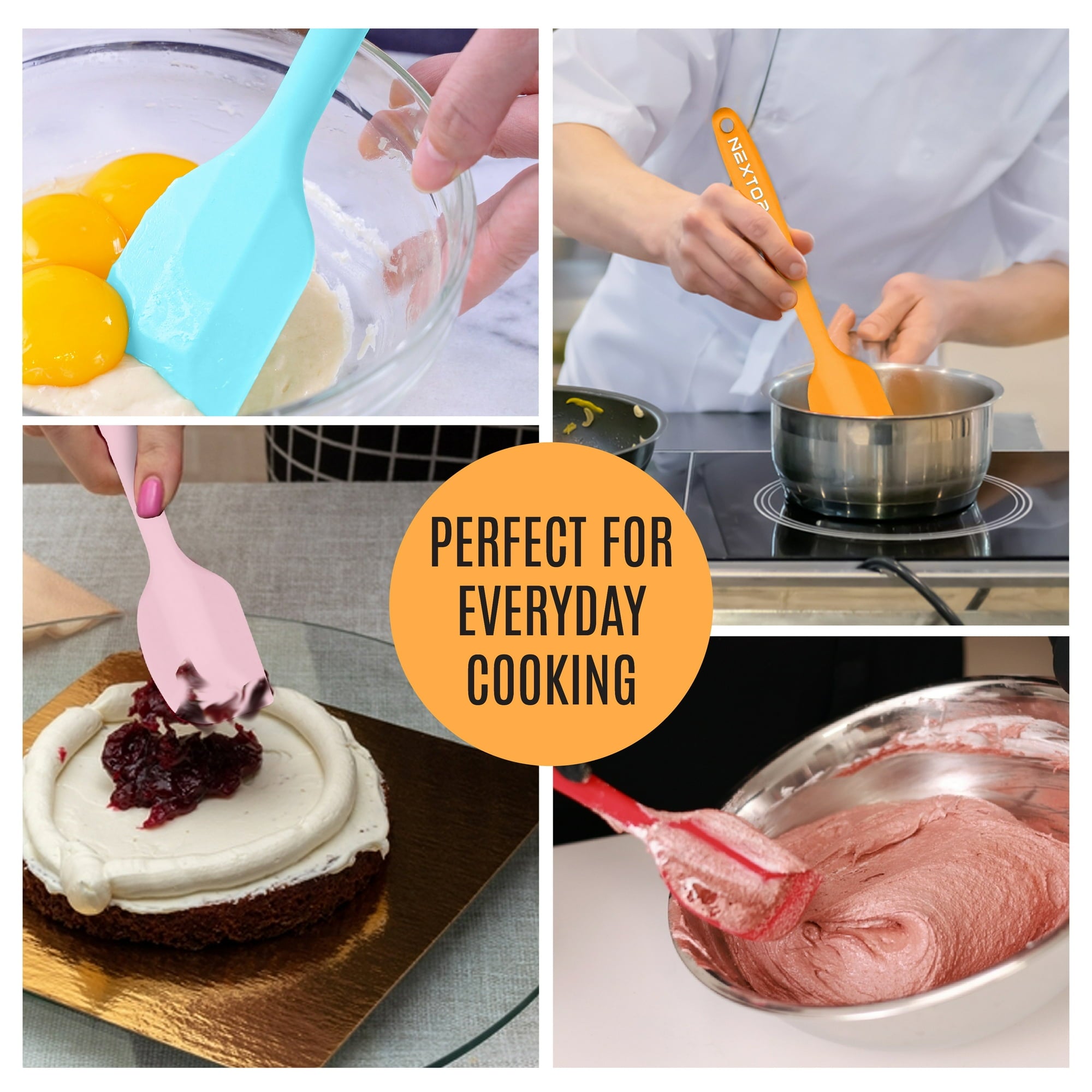 Silicone Spatula 11 inch 8 Piece Set