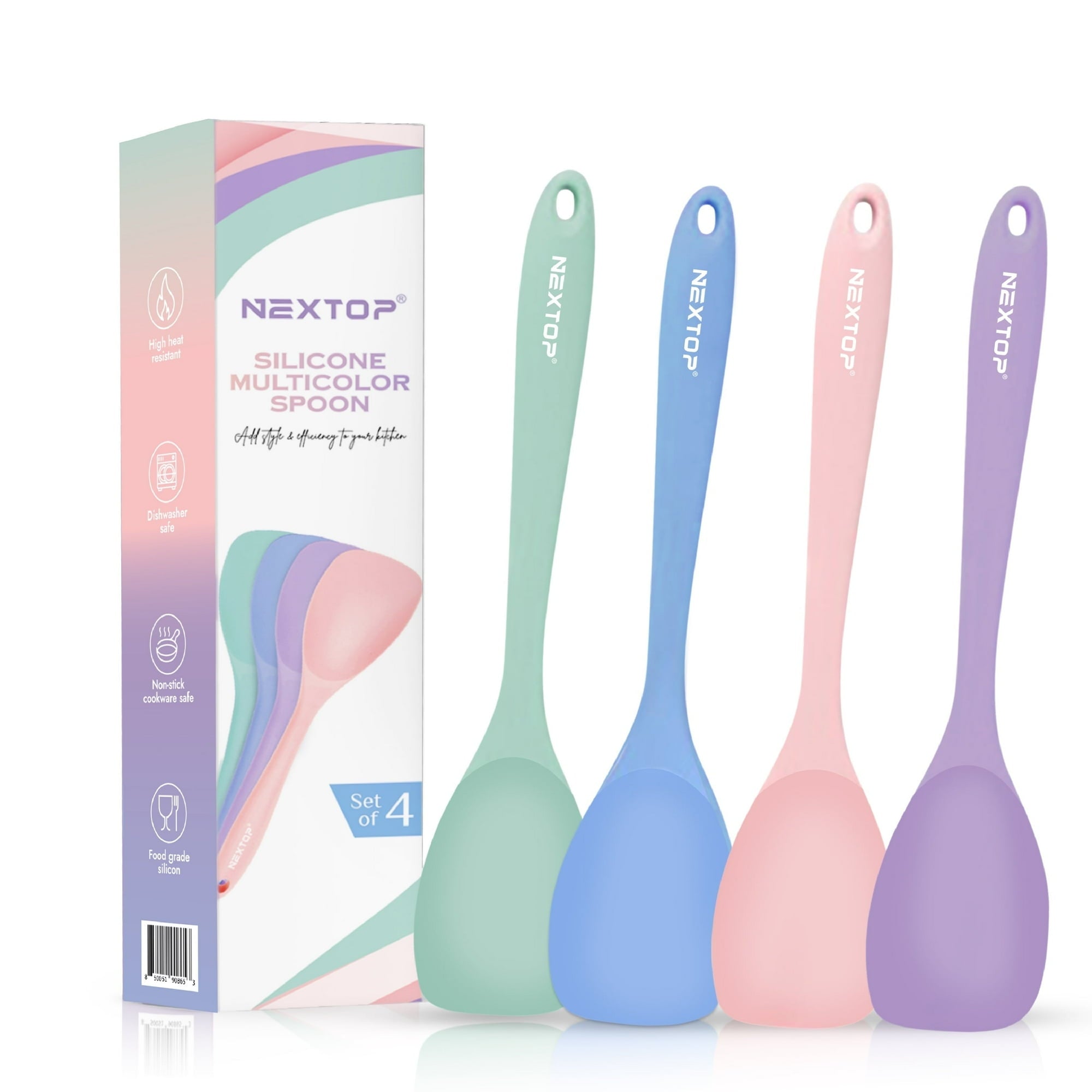 Silicone Spoon Spatula Set of 4