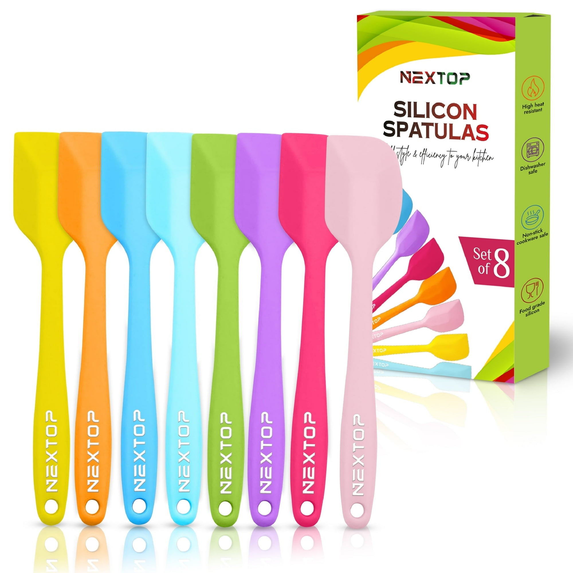 Silicone Spatula 11 inch 8 Piece Set
