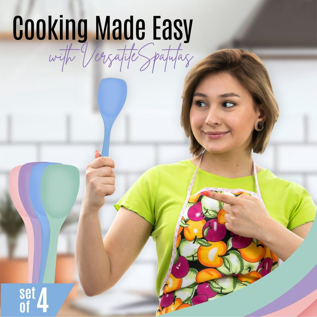 Silicone Spoon Spatula Set of 4
